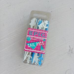 Vintage‎ Nautical Epic Sail Picks Tooth Picks Cupcakes Toppers Party Fruit 30pc